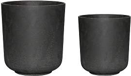 Hubsch Set mit 2 Übertöpfen aus Polyresin