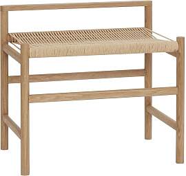 Hubsch Sitzbank-Hocker aus Eichenholz beige, 1