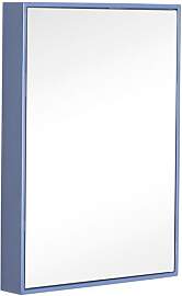 Hubsch Spiegel aus blauem Metall, quadratisch, zum 