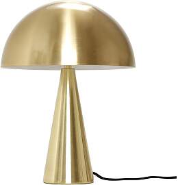 Hubsch Tischlampe aus Messing, gold, Pilzform,