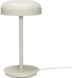 Hubsch Tischlampe aus Metall beige,