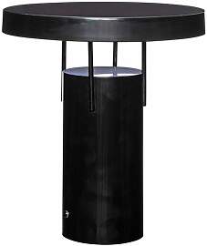 Hubsch Tischlampe aus schwarzem Metall,