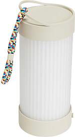 Hubsch Tischlampe aus weissem Glas, 1 Glühbirne - 