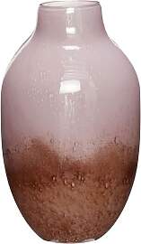 Hubsch Vase aus Glas braun und rosa, zum