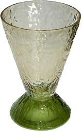 Hubsch Vase aus grünem Glas, gross, zum