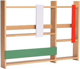 Hubsch Wandregal aus Holz mehrfarbig, 5