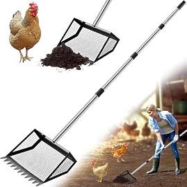 Hühnerkotschaufel Metall, Hühnerschaufel Groß 4 