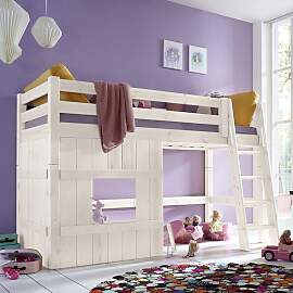 Hütten-Mini-/Midi-Hochbett Kids Paradise Kiefer
