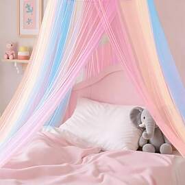 Huiguli Betthimmel Mädchen, Regenbogen