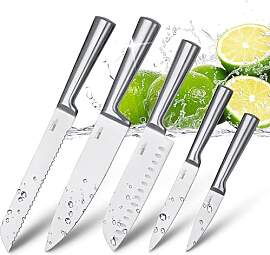 HUIKAILI Messer Set 5-tlg, Profi Küchenmesser Set 