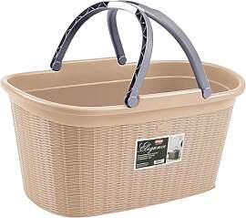 Hummelladen Wäschekorb 35 Liter Beige mit 2