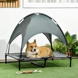 Hundebett-Himmelbett, atmungsaktiv, 92x76x90cm,