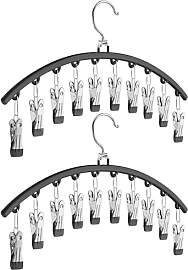 Huoflame Kleiderbügel Organizer mit 10 Clips –