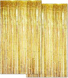 huoflame Lametta Vorhang 2 pc– Glitzer Vorhang
