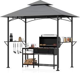 Huracan Grillpavillon mit Doppeldach, Wetterfest