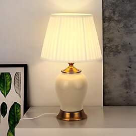 HvKvHvY Tischlampe Moderne E27 Nachttisch Lampen,