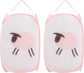 Hwtcjx Faltbarer Wäschekorb 2 Stück, Pop-up