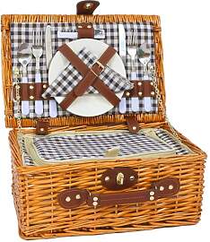 HYBDAMAI Picknickkorb Set für 2 Person mit
