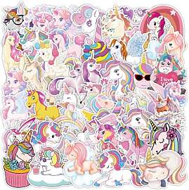 Hyleara 50 Stück Einhorn Sticker Mädchen,