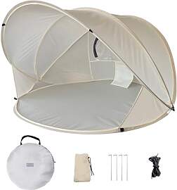 HYPIQQ Strandmuschel Pop Up Strandzelt UV-Schutz