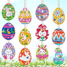 Hysagtek 12 Stück Diamond Painting Ostern Set -