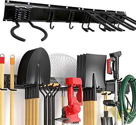 HYSHLC Halterung Gartengeräte mit 6 Verstellbaren 
