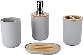 Hyuduo 4-teiliges Badezimmer-Aufbewahrungsset mit