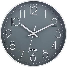 HZDHCLH Funk Wanduhr 30 cm Lautlose Wanduhr Ohne