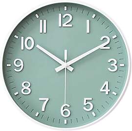 HZDHCLH Funk Wanduhr 30 cm Lautlose Wanduhr Ohne