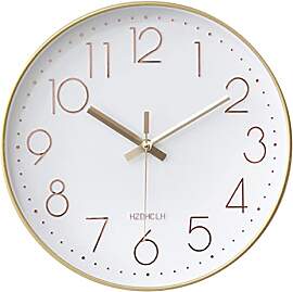 HZDHCLH Funk Wanduhr 30 cm Lautlose Wanduhr Ohne