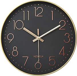 HZDHCLH Funk Wanduhr 30 cm Lautlose Wanduhr Ohne