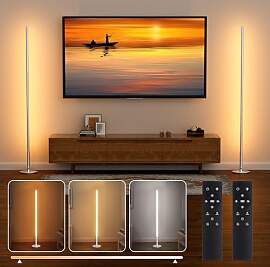 Hzitcigm LED Stehlampe Wohnzimmer, 2 Stück
