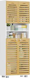 Hzuaneri Badezimmerschrank Bambus, Badezimmer