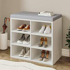 Hzuaneri Schuhbank, Schuhregal mit Sitzfläche,