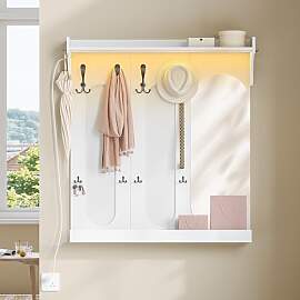 Hzuaneri Wandgarderobe mit Spiegel,