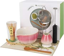 hzuisst Matcha Set Rosa, 9 Stück Matcha Tee Set
