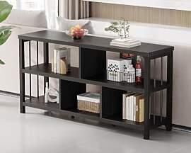 IBF Bücherregal Schwarz 140 cm Industrielles