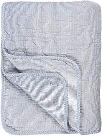 IB Laursen Quilt blau/Weiss gestreift [W]