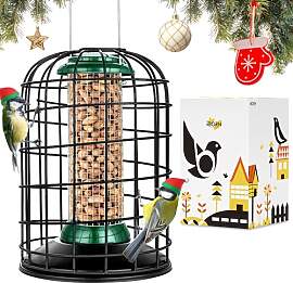 iBorn Eichhörnchensicherer Vogelfutterspender