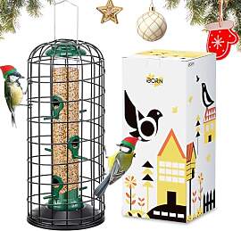 iBorn Vogelfutterspender,Futtersäule mit