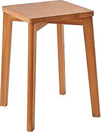 IBUYKE Stapelhocker-Massivholz Hocker Hausbank