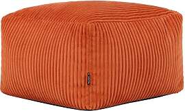 Icon Amara Hocker, Orange, Flauschiger Cord Stoff, 