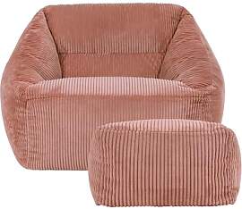 Icon Natalia Sitzsack Sessel mit Hocker für
