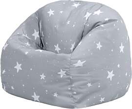 Icon Sterne Sitzsack Kinder, Grau, Gewebter-Stoff, 