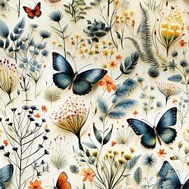 ICYEHAO Beige Blumen Tapete, 44 x 600 cm Tapete