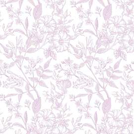ICYEHAO Selbstklebende Tapete Lila Blumen, 44 x