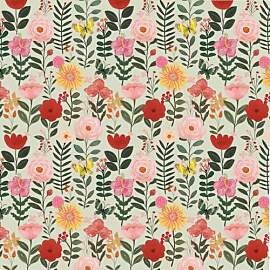 ICYEHAO Selbstklebende Tapete Rosa Blumen, 44 x