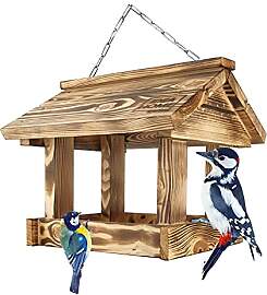 IDEA HOME MAXI Vogelfutterhaus holz Vogelhaus an
