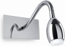Ideal Lux LED Wand Leselampe Orson Chrom