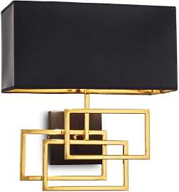 Ideal Lux Luxury Wandlampe Schwarz/Gold